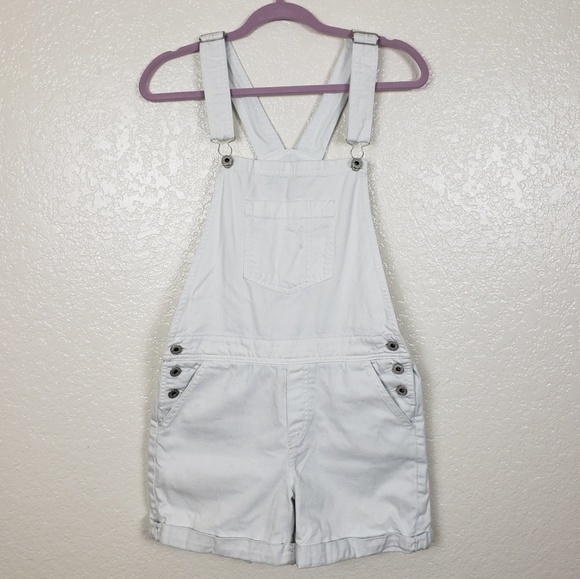 Lucky Brand Denim - Lucky Brand white shorts overalls size medium
